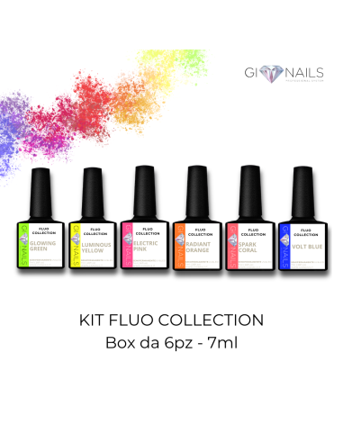 KIT SEMIPERMANENTE FLUO COLLECTION - 6PZ da 7ml