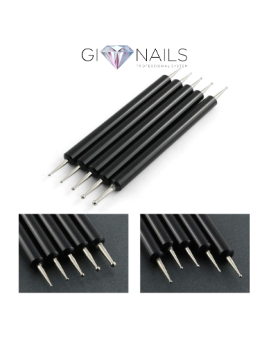 Set di 5 Applicatori Spotswirl Per Unghie