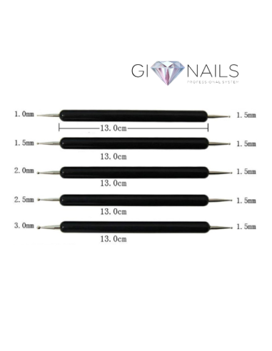 Set di 5 Applicatori Spotswirl Per Unghie