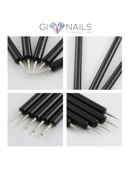 Set di 5 Applicatori Spotswirl Per Unghie