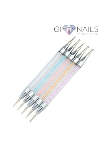 Set di 5 Applicatori Spotswirl Colorati Per Unghie