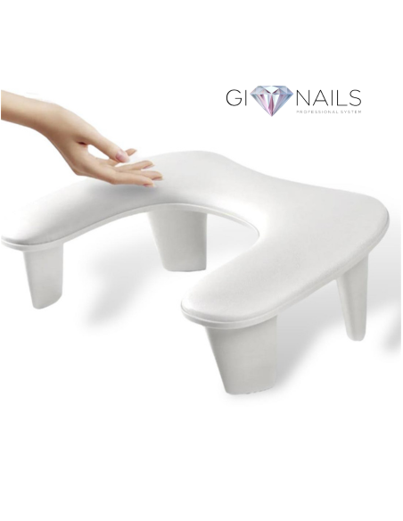 Poggiabraccio Con Cuscino Ultramorbido in Similpelle - Bianco