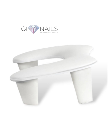 Poggiabraccio Con Cuscino Ultramorbido in Similpelle - Bianco