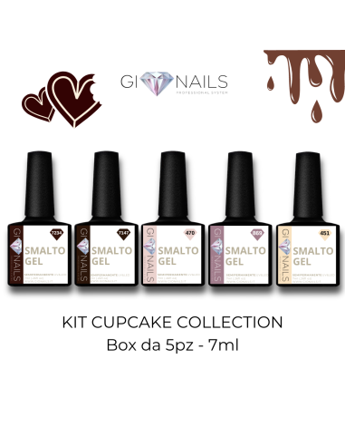 KIT SEMIPERMANENTE CUPCAKE COLLECTION - 5PZ da 7ml
