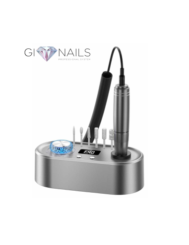 Fresa Portatile Ricaricabile Professionale Grigia - 40.000 Giri