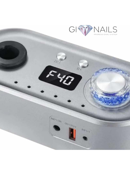 Fresa Portatile Ricaricabile Professionale Grigia - 40.000 Giri