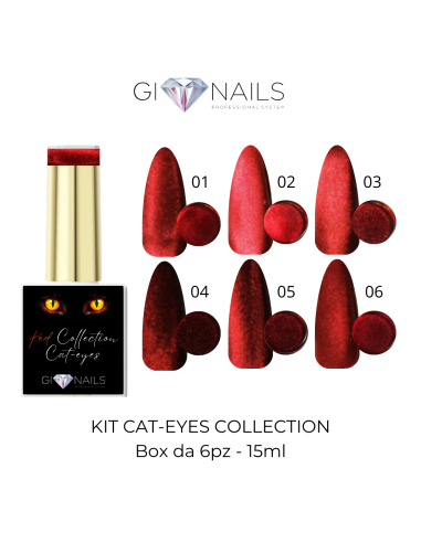 KIT SEMIPERMANENTE CAT-EYE COLLECTION - 6PZ da 15ml