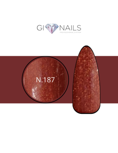 Gel Color N.187 PEARL DARK ORANGE - 7ml