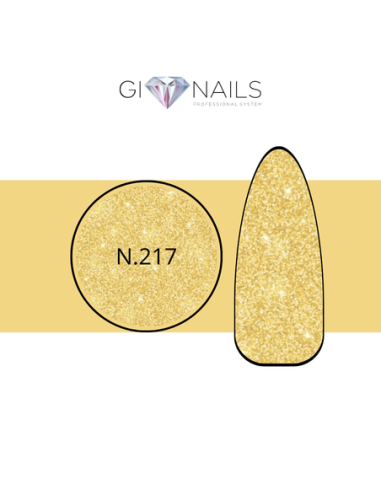 Gel Color N.217 GLITTER YELLOW - 7ml