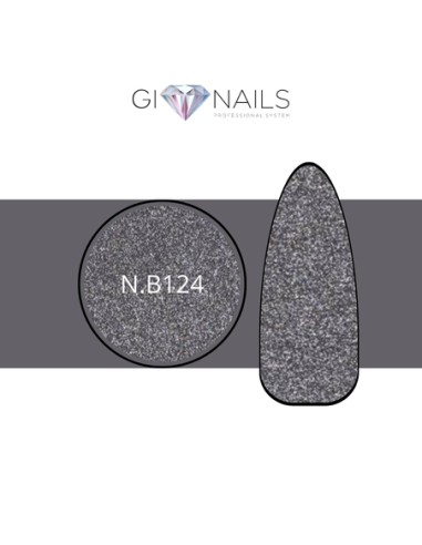 Gel Color N.B124 GLITTER GREY - 7ml