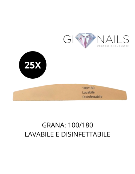 25x Lima Mezzaluna ANIMA GIALLA - 100/180