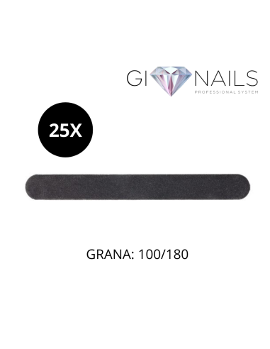 25x Lima Dritta Nera ANIMA ROSSA - 100/180