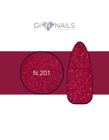 Gel Color N.201 GLITTER GREEN - 7ml