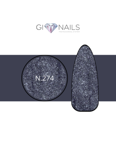 Gel Color N.274 GLITTER GREY - 7ml