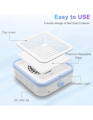 Aspiratore Per Unghie SUPER POTENTE - 120W