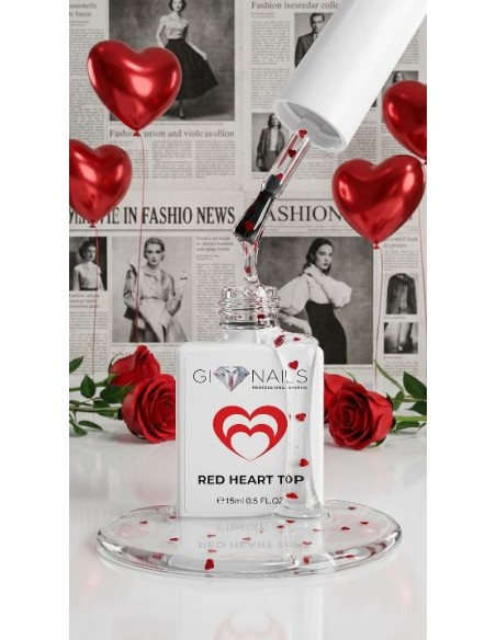 Top Coat HEART RED - 15ml